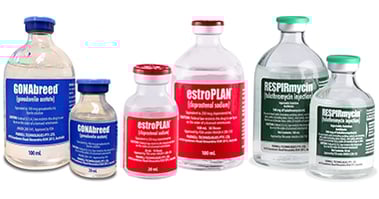 GONAbreed, estroPLAN, and RESPIRmycin products