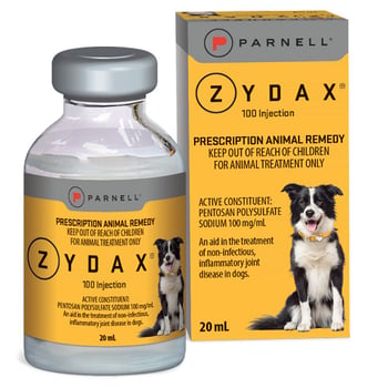 Zydax bottle and box