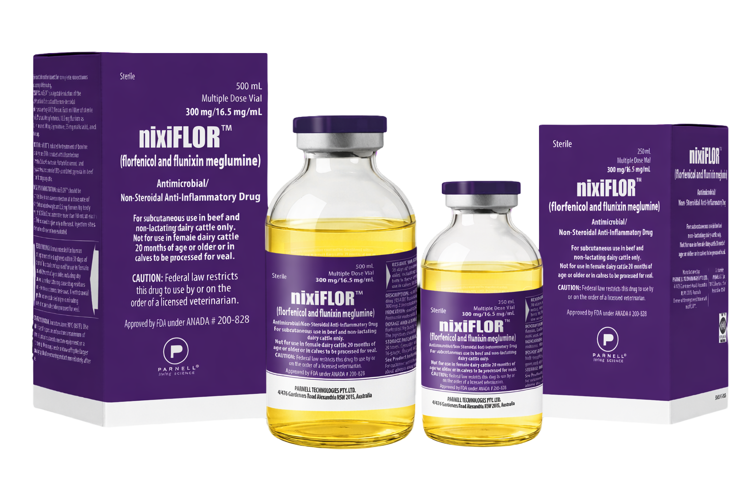 nixiFLOR® 250 and 500 combined